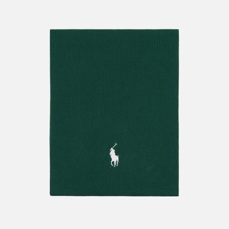 Шарф Polo Ralph Lauren Embroidered Logo, цвет зелёный