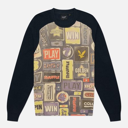 Мужской свитер Lyle & Scott Fruit Machine Graphic Crew Neck Jumper, цвет синий