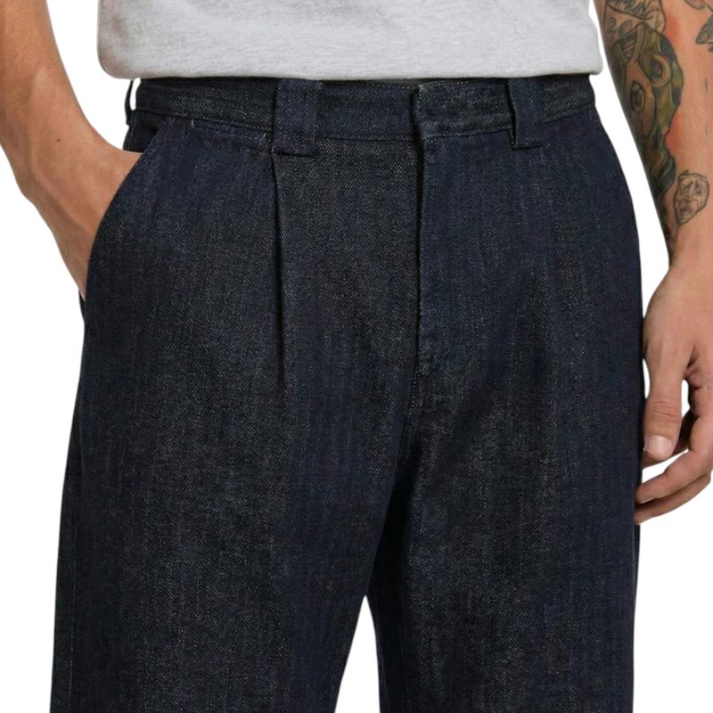 SELVEDGE HERRINGBONE DENIM WORK PANT 4