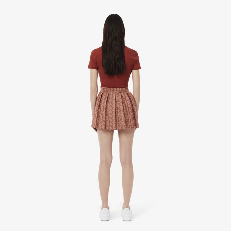 Женская юбка Lacoste из смеси хлопка 2