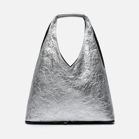Сумка Maison Margiela MM6 Japanese Zip Pouch, цвет серебряный