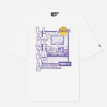Мужская футболка New Era NBA Graphic Regular LA Lakers, цвет белый