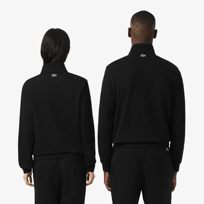 Свитшот Lacoste унисекс с застежкой-молнией с высоким воротом 2