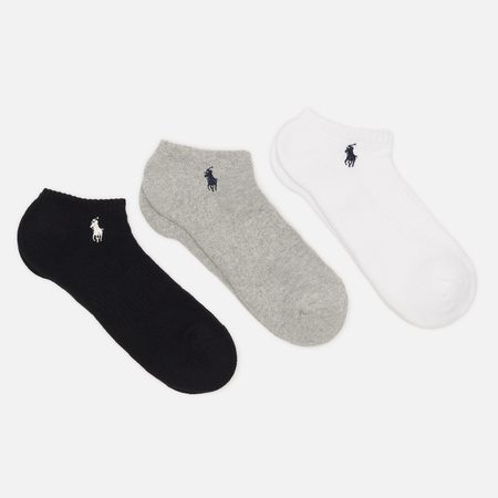 Комплект носков Polo Ralph Lauren Cotton-Blend Low-Cut 6-Pack, цвет комбинированный