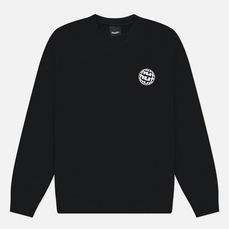 Мужская толстовка HUF Wide Angle Crew, цвет чёрный