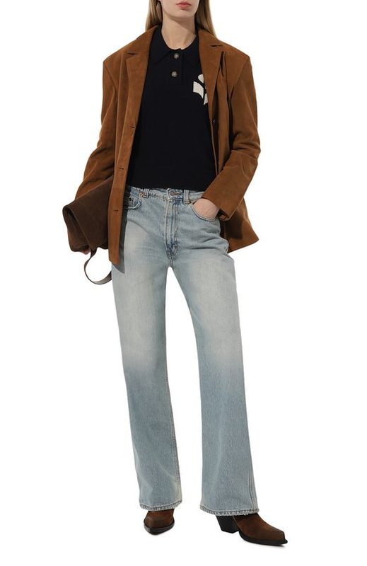 Поло из хлопка и шерсти Isabel Marant Etoile 2