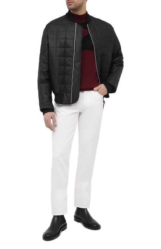 Водолазка из шерсти и шелка Zilli Sport 2
