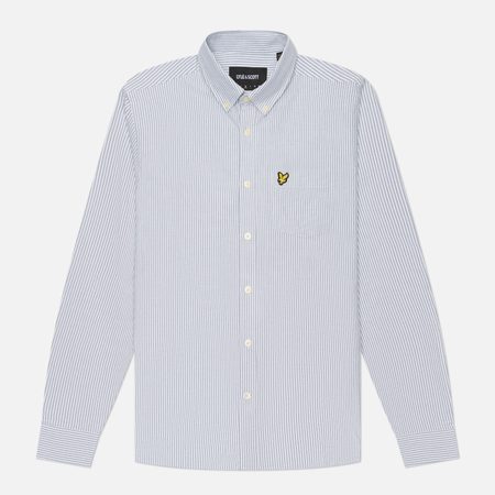 Мужская рубашка Lyle & Scott Stripe Oxford, цвет зелёный