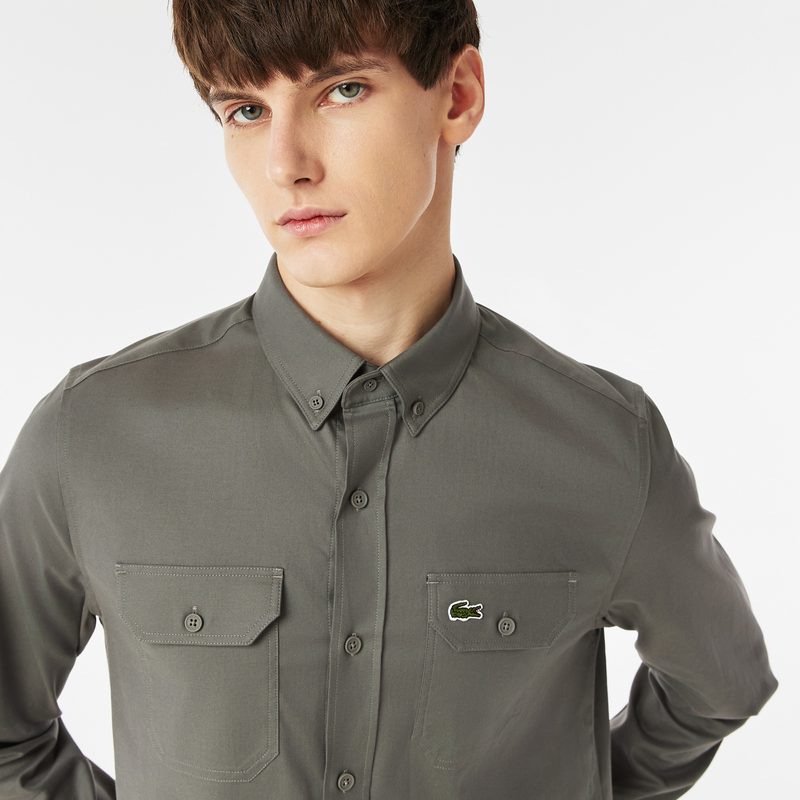 Мужская рубашка Lacoste приталенного кроя Button Collar 3