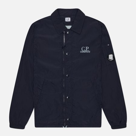 Мужская рубашка C.P. Company Chrome-R Zipped Lens Overshirt, цвет синий