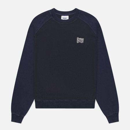 Мужская толстовка Butter Goods Sketch Waffle Crewneck, цвет синий