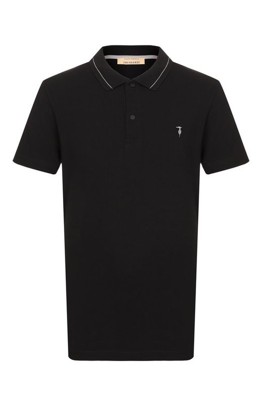 Хлопковое поло Trussardi