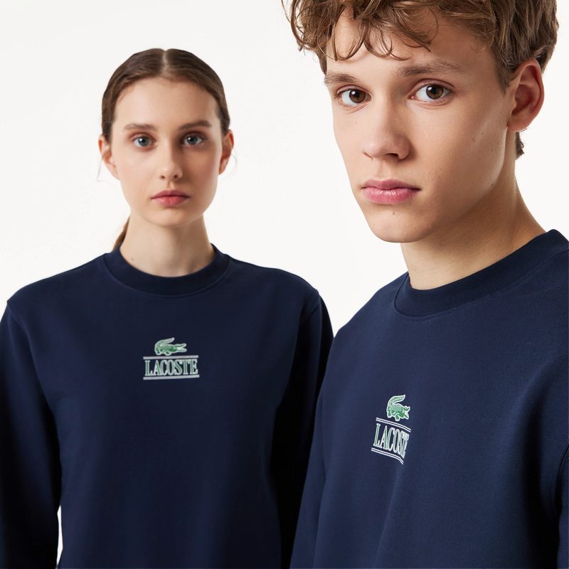 Хлопковый свитшот Lacoste унисекс 5