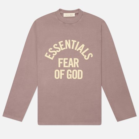 Женский лонгслив Fear of God ESSENTIALS Campus Classic, цвет розовый