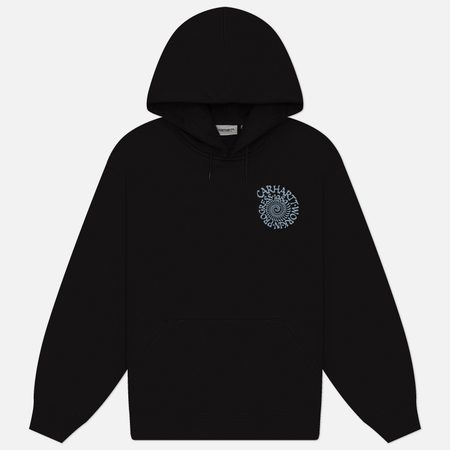 Мужская толстовка Carhartt WIP Hooded Spiral, цвет чёрный