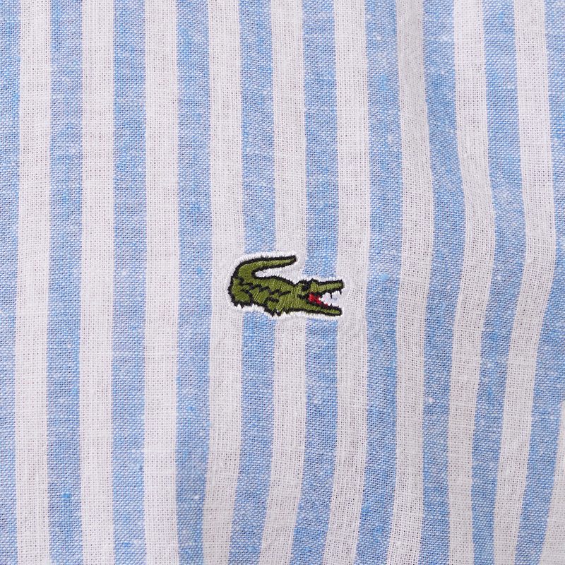 Мужская рубашка Lacoste приталенного кроя в полоску 4