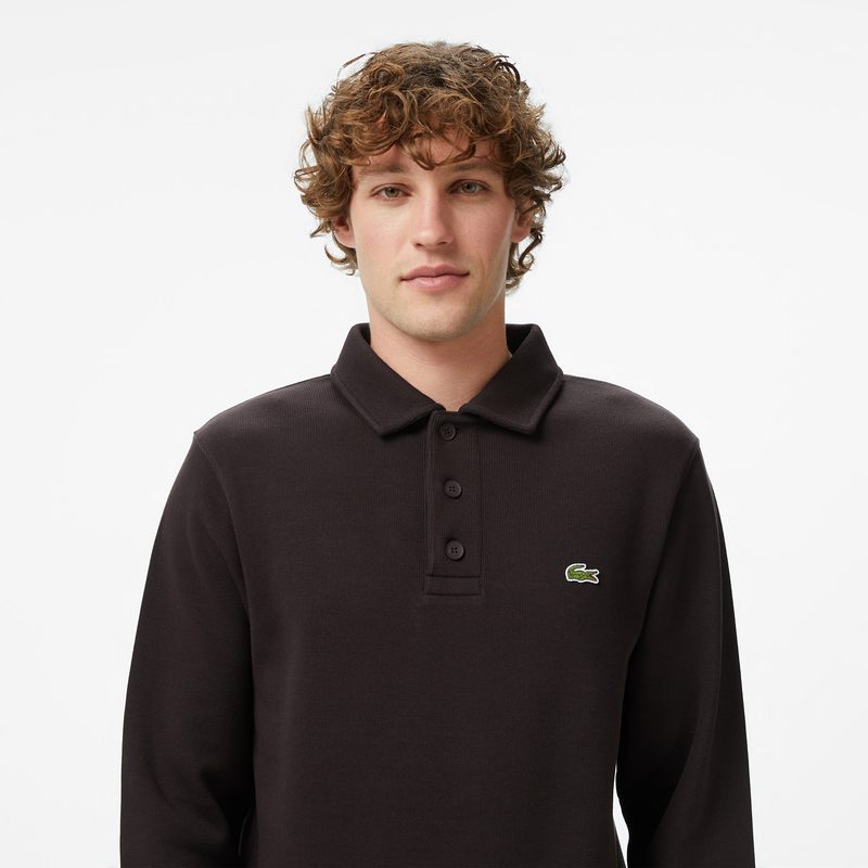 Мужская толстовка Lacoste с воротником-поло из хлопка 2