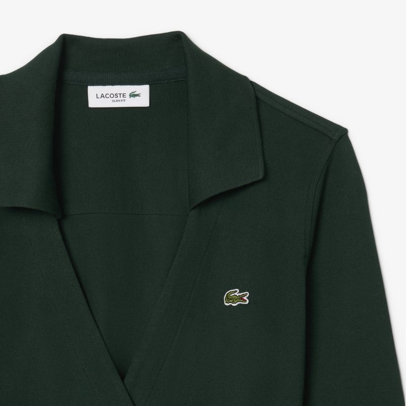 Эластичное хлопковое платье Lacoste 5