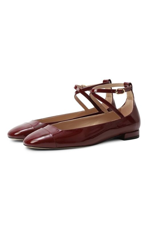 Кожаные балетки Eden Strap Stuart Weitzman