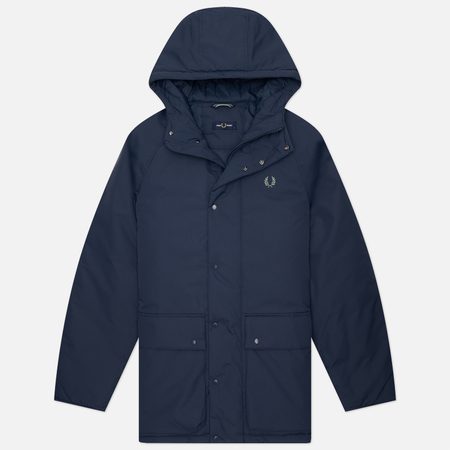 Мужская куртка парка Fred Perry Padded Zip Through, цвет синий