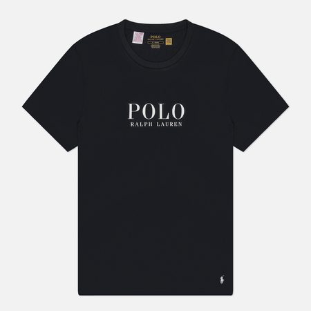 Мужская футболка Polo Ralph Lauren Logo Cotton Jersey Sleep, цвет чёрный