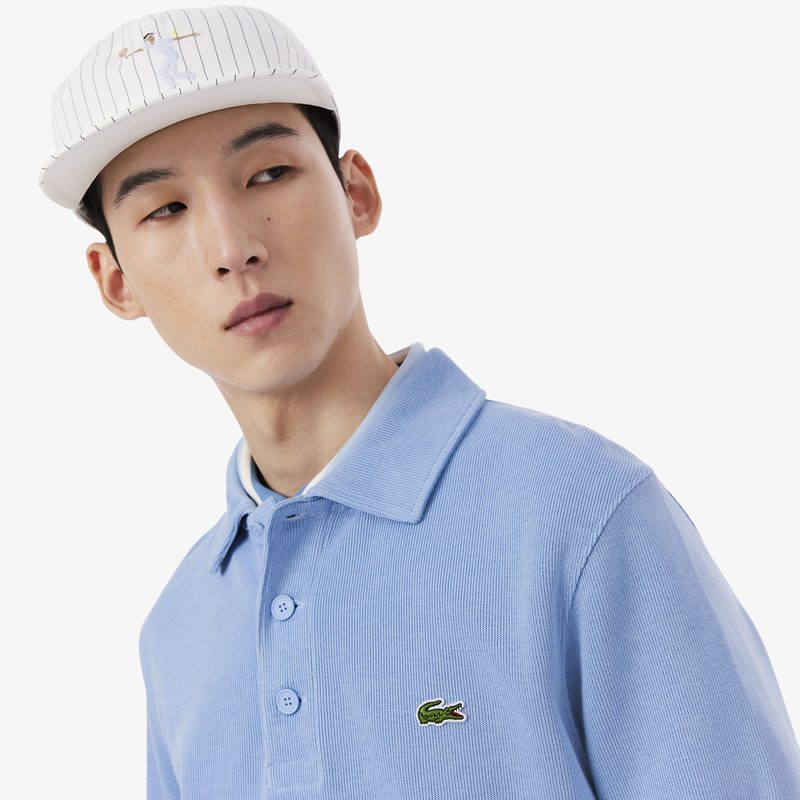 Мужская толстовка Lacoste с воротником-поло из хлопка 2