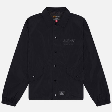 Мужская демисезонная куртка Alpha Industries Lightweight Relaxed Coaches, цвет чёрный