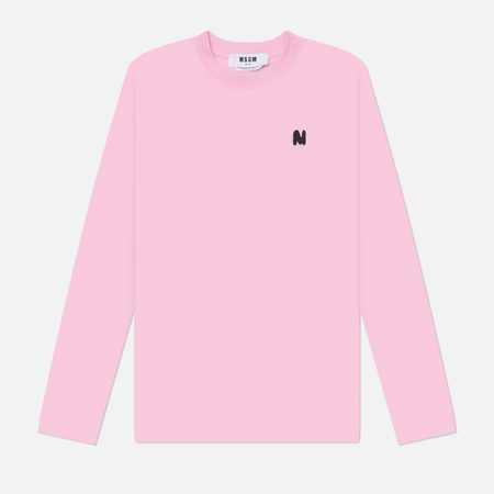 Женский лонгслив MSGM The M Wave, цвет розовый