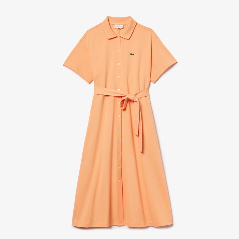 Женское платье Lacoste с поясом 5