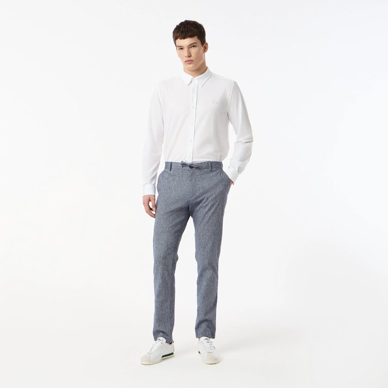 Мужские брюки Lacoste из льна и эластичного хлопка 5