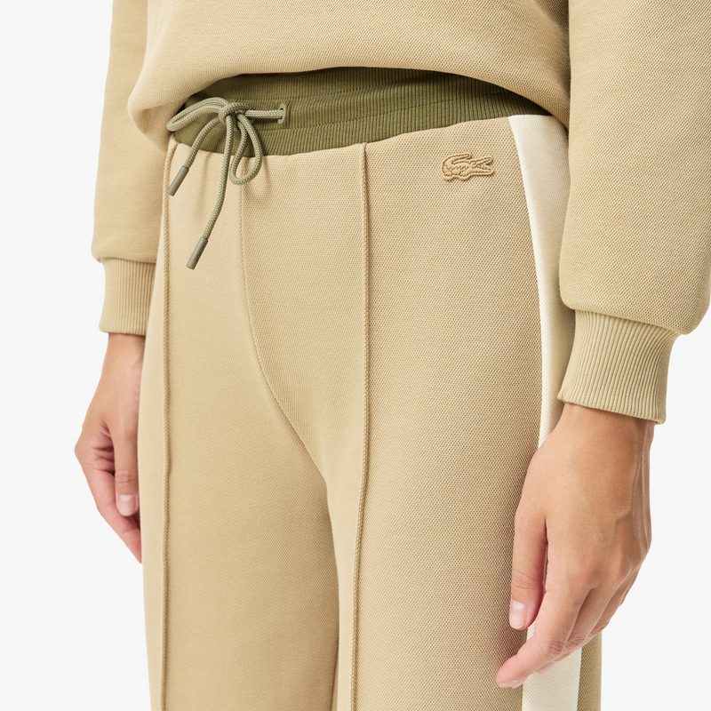 Женские хлопковые спортивные брюки Lacoste оверсайз 5