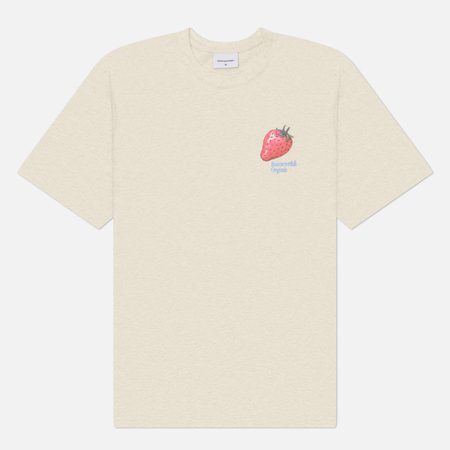 Мужская футболка thisisneverthat Strawberry, цвет бежевый