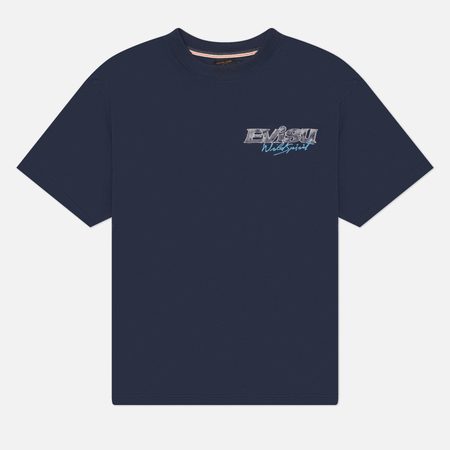Мужская футболка Evisu Heritage Snooker Kamon Printed, цвет синий