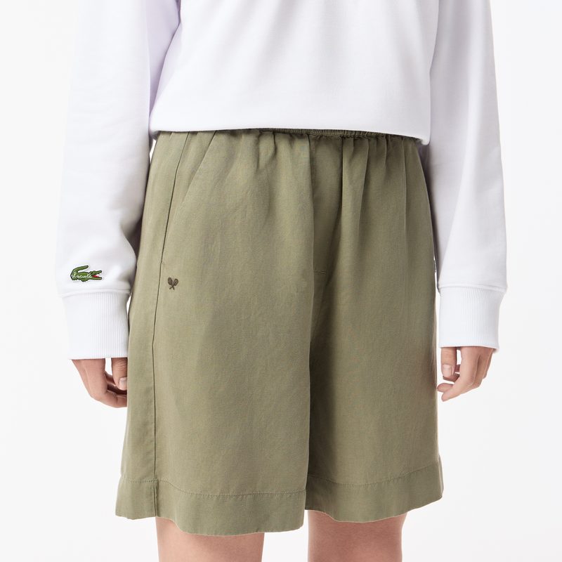 Женские шорты Lacoste из смеси льна 5