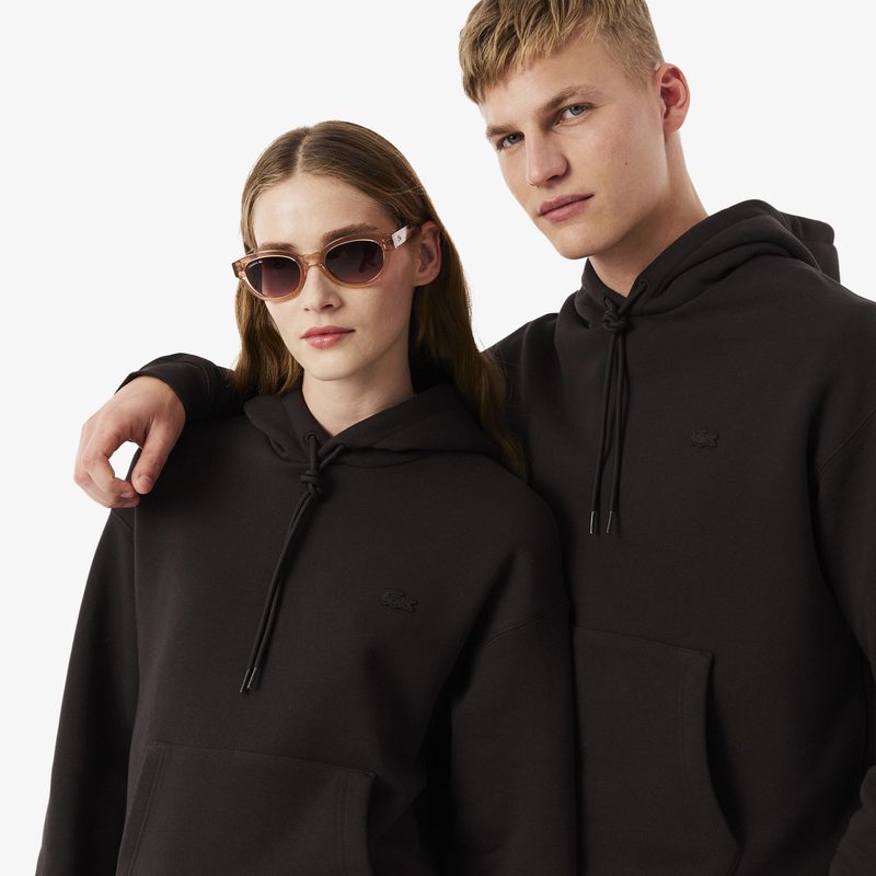 Хлопковый свитшот Lacoste унисекс свободного кроя 2