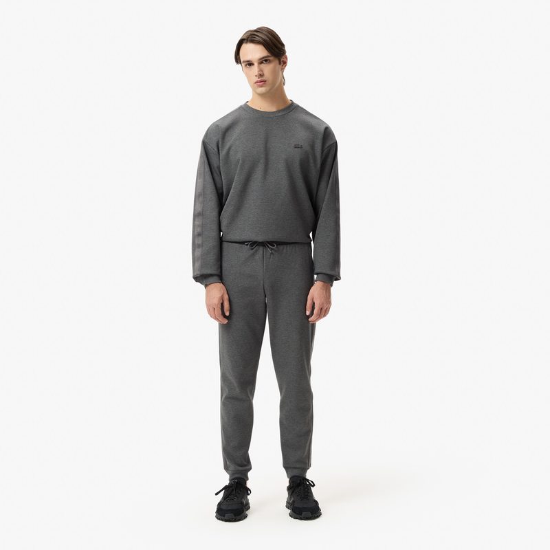 Мужские хлопковые спортивные брюки Lacoste свободного кроя