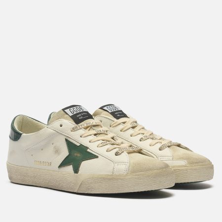 Мужские кроссовки Golden Goose Super-Star Leather Star, цвет белый