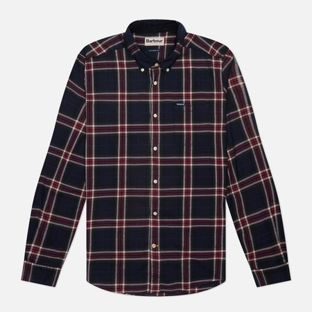 Мужская рубашка Barbour Crossfell Tailored Checked, цвет синий