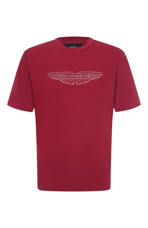 Хлопковая футболка BOSS x Aston Martin BOSS Camel