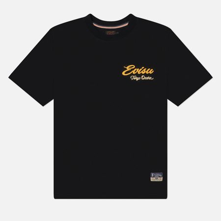 Мужская футболка Evisu Heritage Duo Leopard Printed & Embroidery, цвет чёрный