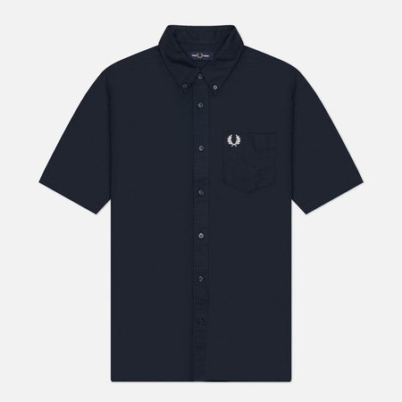 Мужская рубашка Fred Perry Oxford Regular Short Sleeve, цвет синий