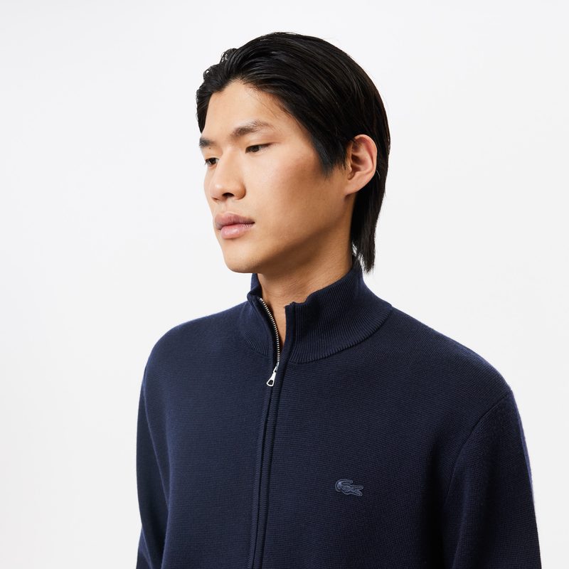 Мужской шерстяной свитер Lacoste на молнии 3