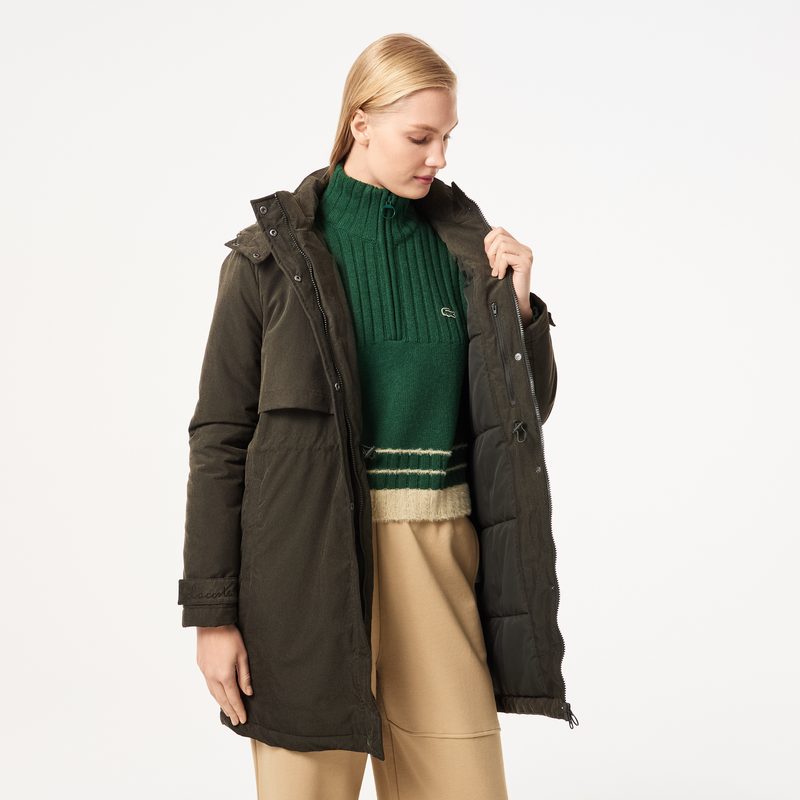 Женская парка Lacoste свободного кроя с капюшоном 3