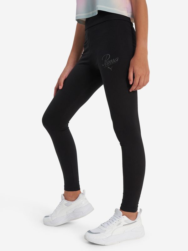 Легинсы для девочек PUMA Ess Script, Черный 5