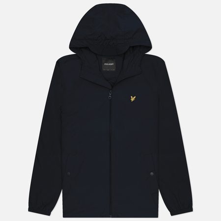 Мужская куртка ветровка Lyle & Scott Zip Through Hooded, цвет чёрный