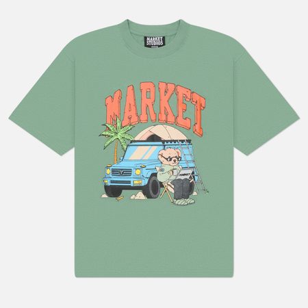 Мужская футболка MARKET Car Camper, цвет зелёный
