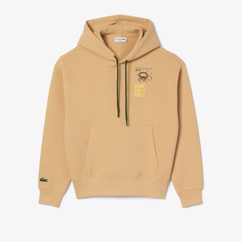 Хлопковое худи Lacoste унисекс с капюшоном 5