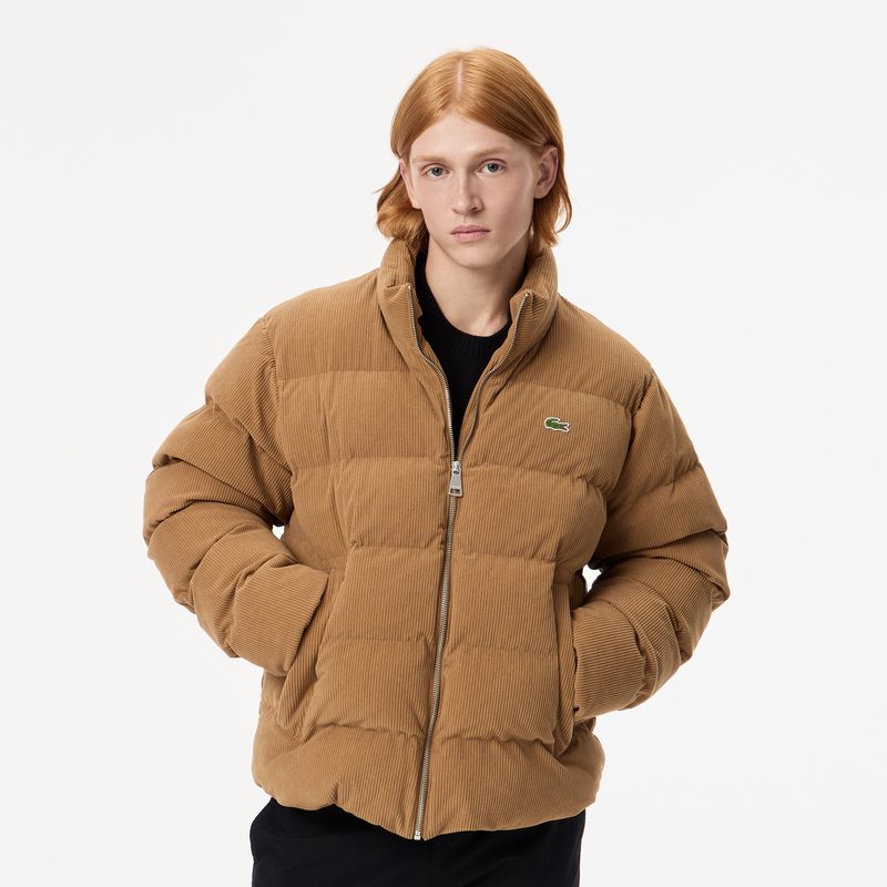 Мужская вельветовая куртка-пуховик Lacoste
