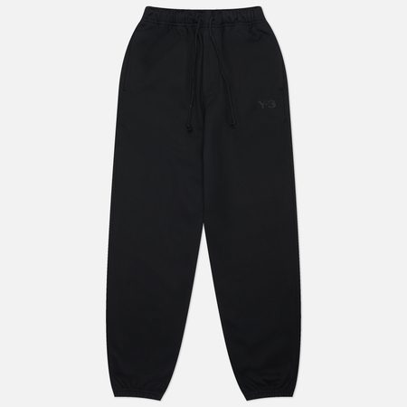Мужские брюки Y-3 Brushed Terry Regular Track, цвет чёрный