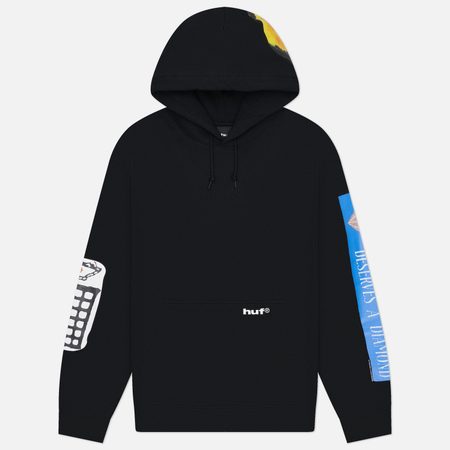 Мужская толстовка HUF Gimme The Loot Pull Over Hoodie, цвет чёрный